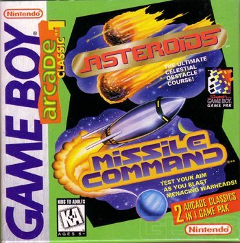 The Game Boy Database - Arcade Classic #1: Asteroids & Missile Command