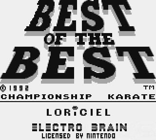 The Game Boy Database - Best of the Best Championship Karate