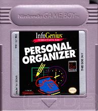 The Game Boy Database - Infogenius Productivity Pak:
Personal Organizer and Phone Book