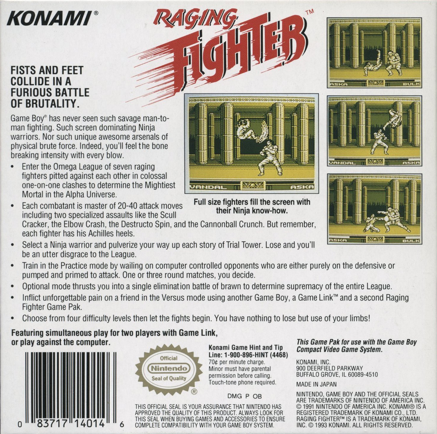 The Game Boy Database - raging_fighter_12_box_back.jpg